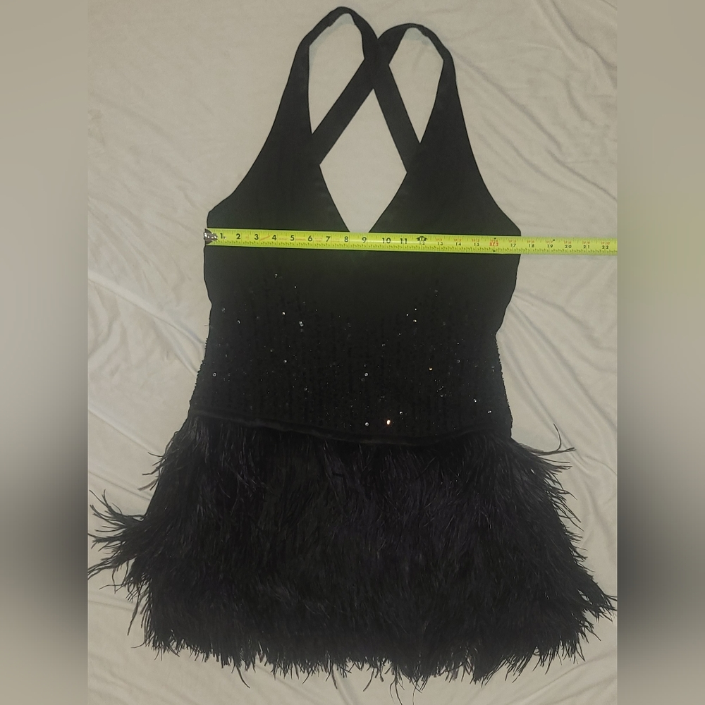 Bebe sequin feather party dress - Picture 12 of 14